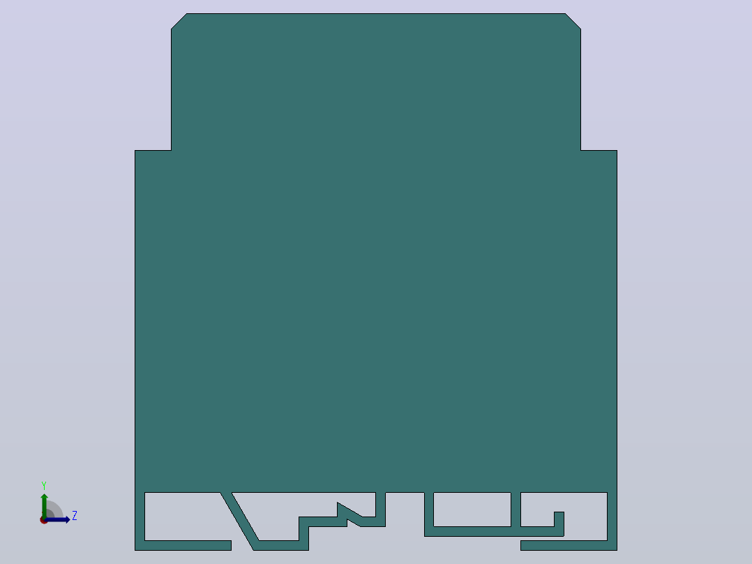TE系列功率-功率因数隔离变送器-B型[TE系列功率-功率因数隔离变送器-B型]左视图