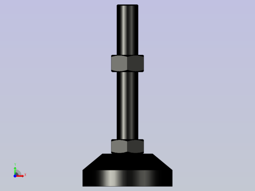脚轮脚杯3D  WAD72-D100-M24-L150.x_t前视缩略图