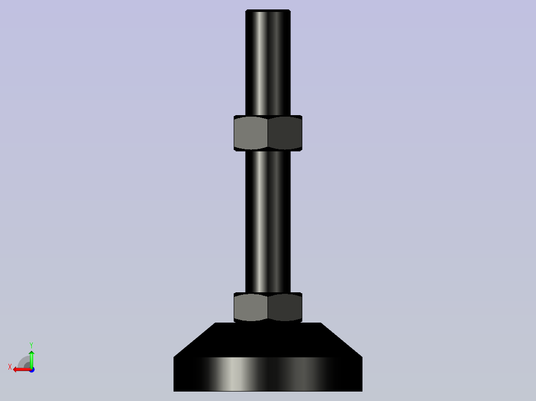 脚轮脚杯3D  WAD72-D100-M24-L150.x_t后视图