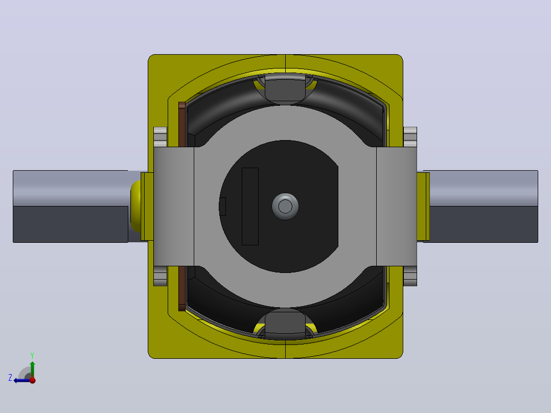 仿人双腿腿部行走机构3D数模图纸 Solidworks设计右视图