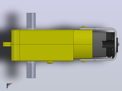 仿人双腿腿部行走机构3D数模图纸 Solidworks设计俯视缩略图