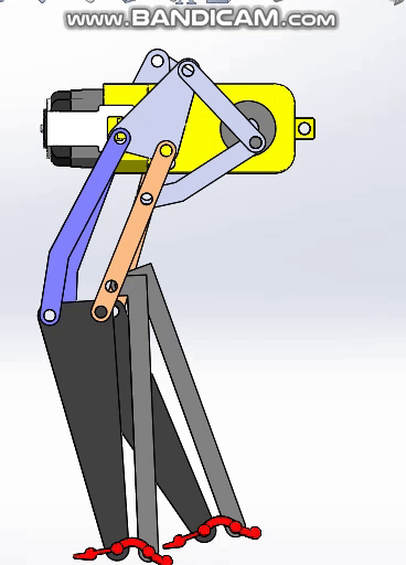 仿人双腿腿部行走机构3D数模图纸 Solidworks设计缩略图