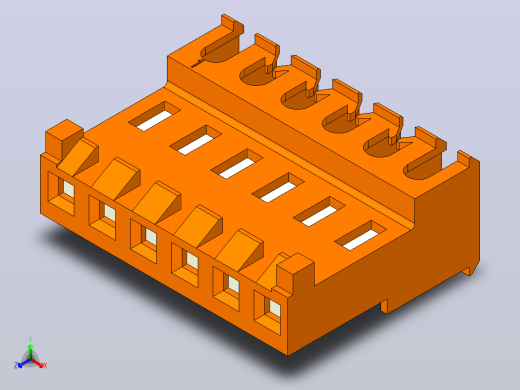 TE连接- MTA-156连接器18 AWG正等轴测缩略图