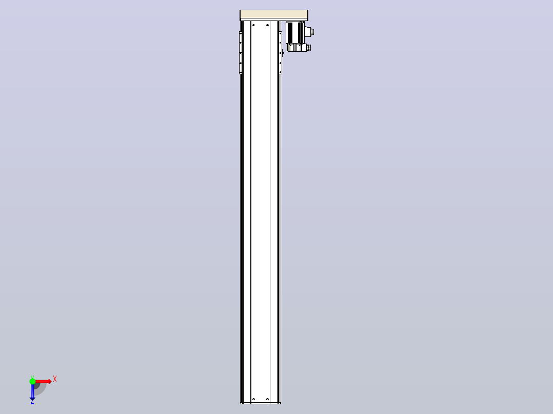 日规模组半封闭丝杆TPA-HNR-220D-3210C-L1700-ML-Y-P1K-N3俯视图