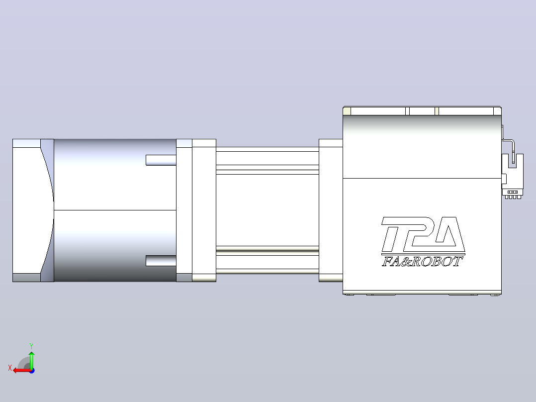 带式直线轴半闭式TPA-ONB-100-232-L3050-DL-J90-N3后视图