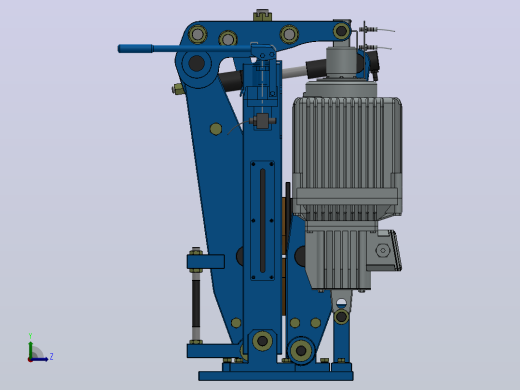 YP41系列电力液压盘式制动器YP41-4500-800×30-ⅡA-CL.RL.WL.HL左视缩略图