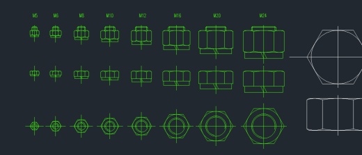 螺栓、螺母、型材等图库缩略图