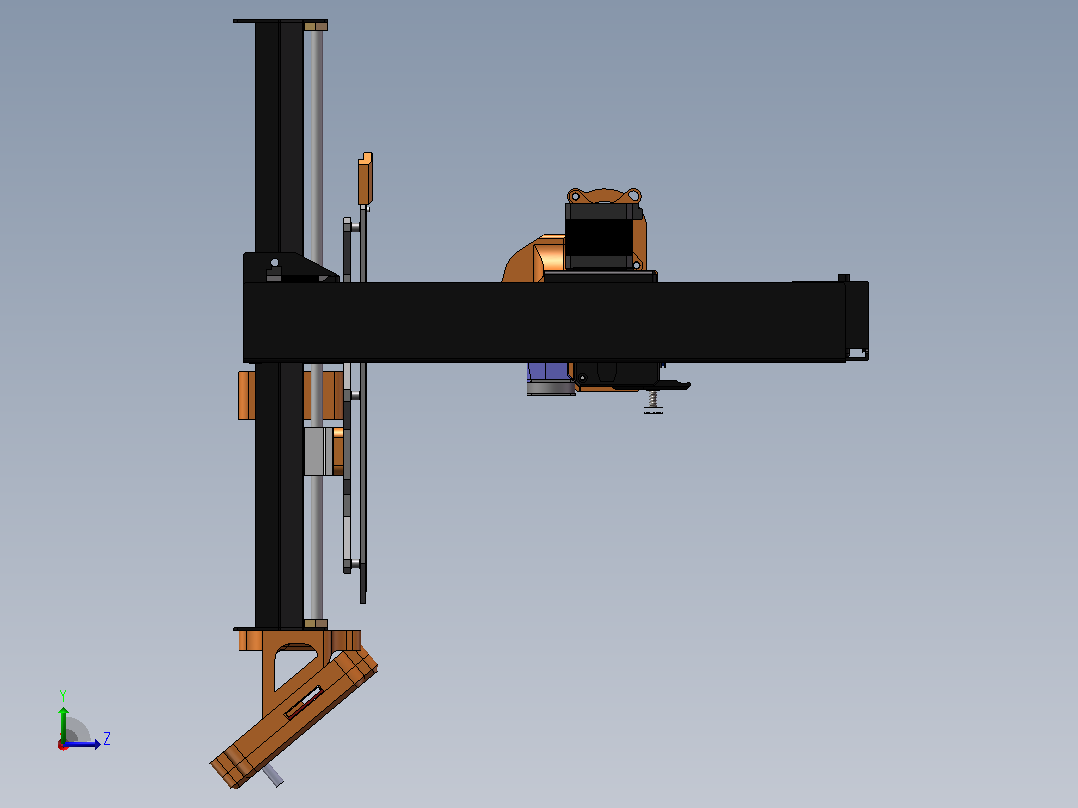 Prusa MK3S-3D打印机左视图