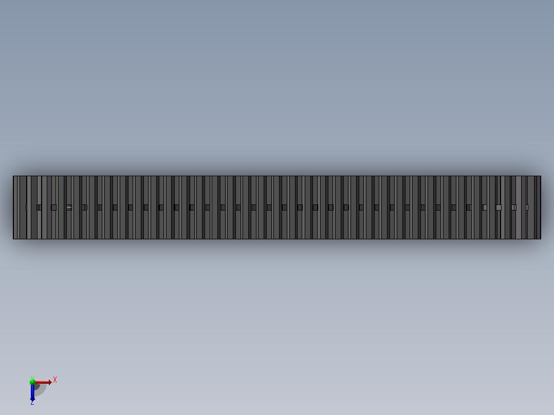 C50R-5BTV橡胶履带450×110×74俯视图