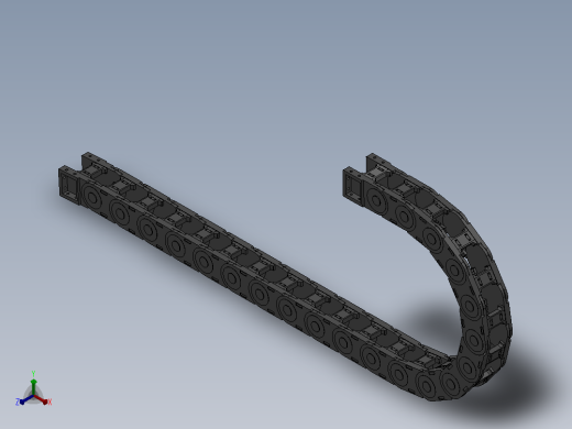 弯曲半径200内高45两侧打开型桥式拖链[DMD45BD-30-50-200R-20-A-10-V-10]
