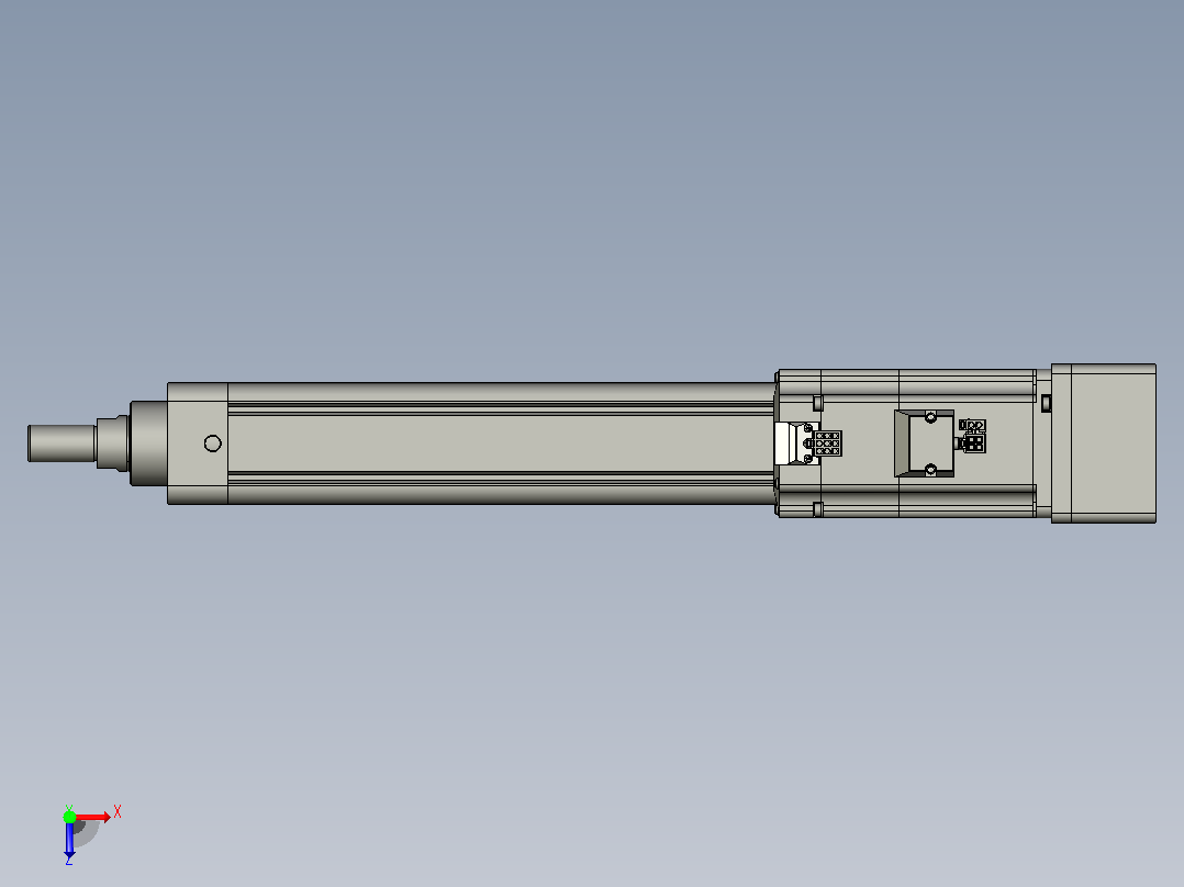 轻载电动缸TPA-ESR50-1610C-L300-MR-W-P40-C3俯视图