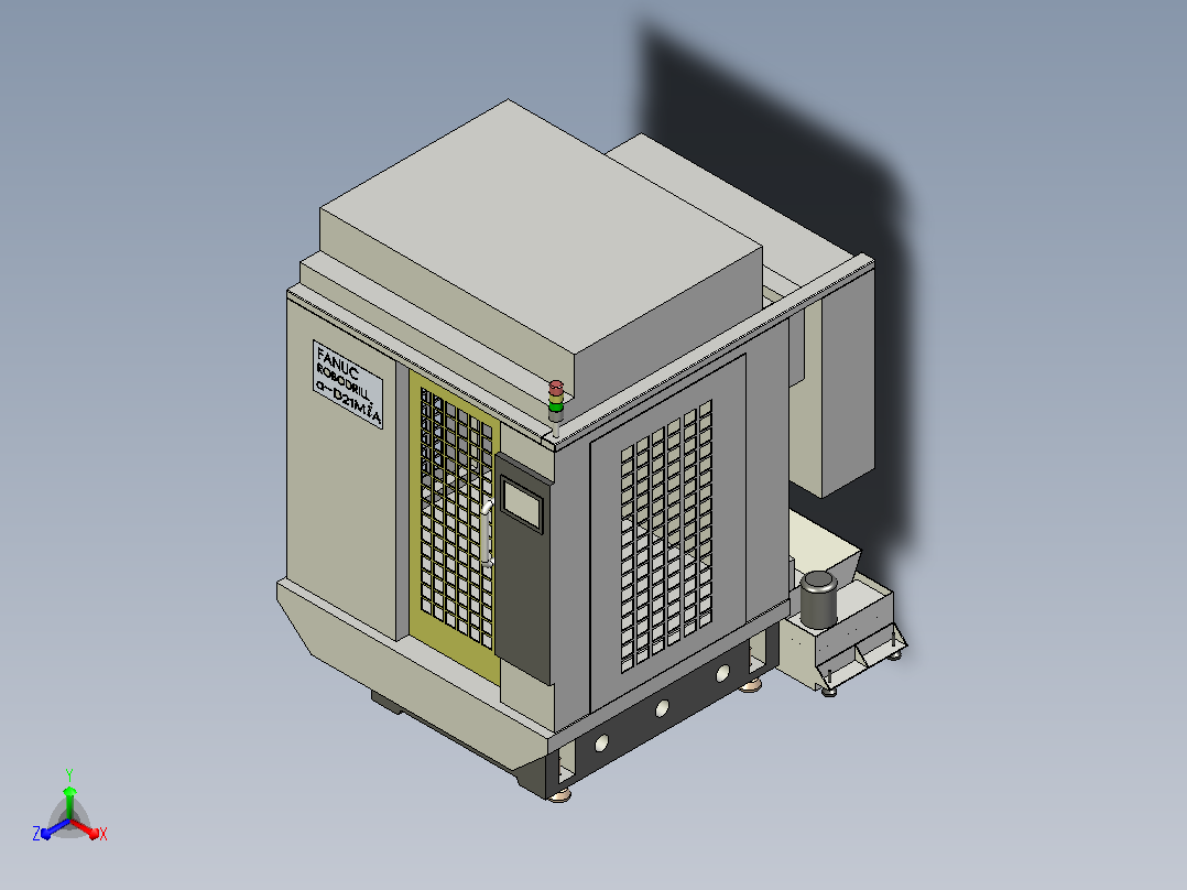 Fanuc a-D14MiA机床正等轴测图