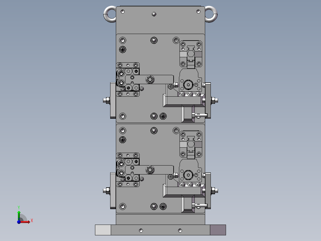 阀体夹具组立图前视图