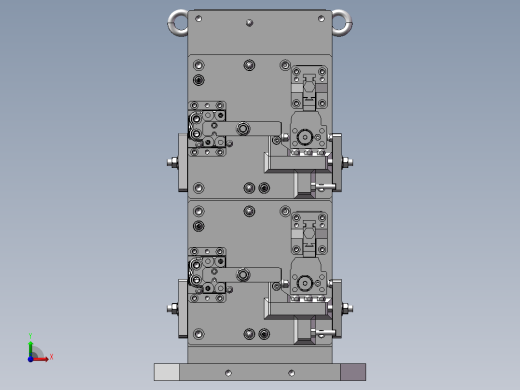 阀体夹具组立图前视缩略图