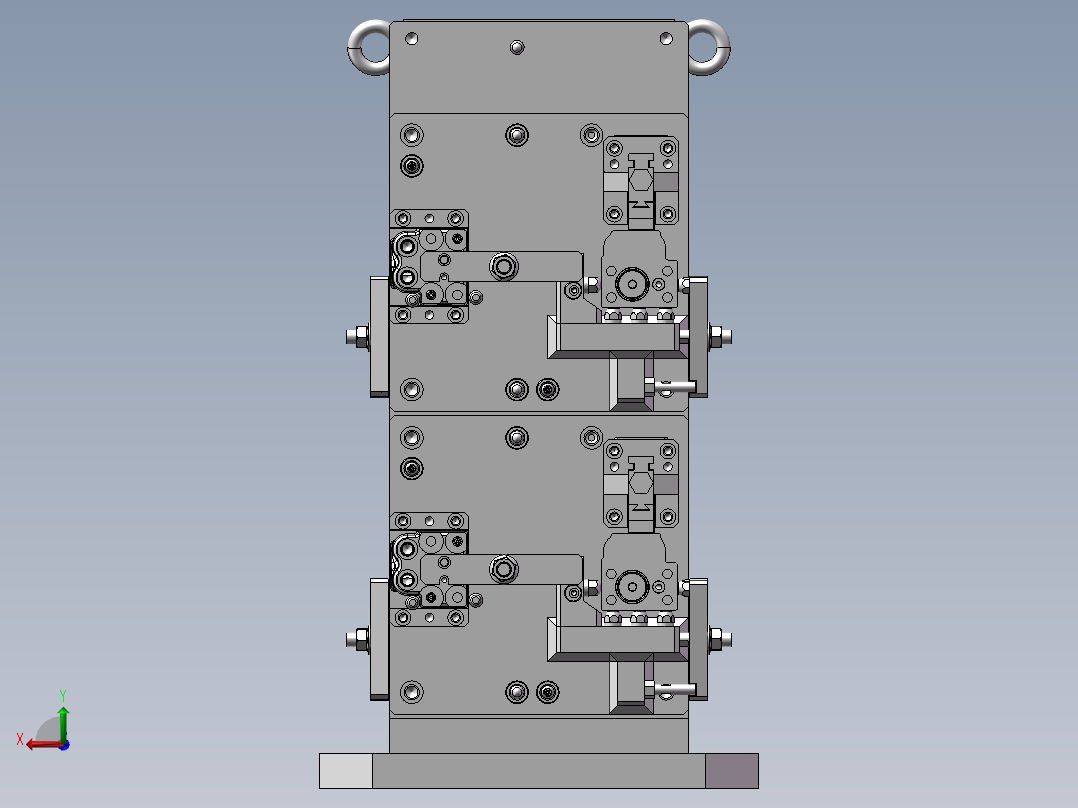 阀体夹具组立图后视图