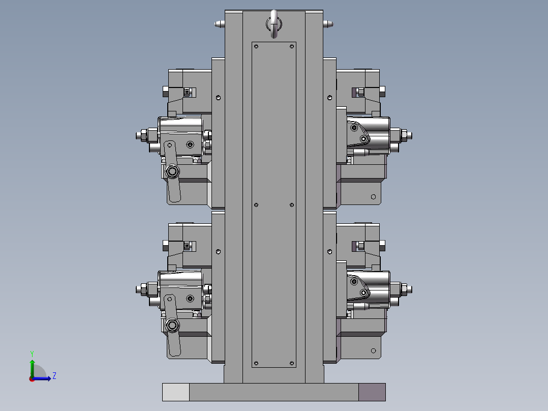 阀体夹具组立图左视图