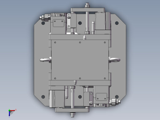 阀体夹具组立图俯视缩略图