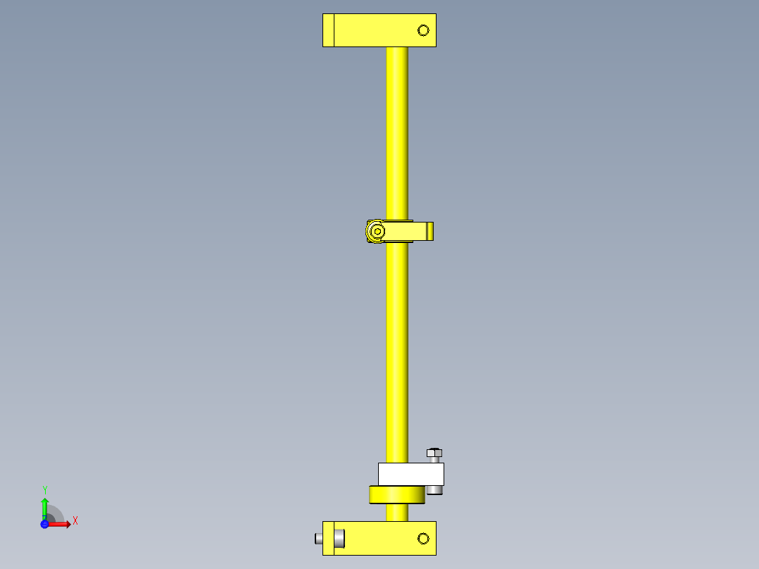 操作盘旋转机构前视图