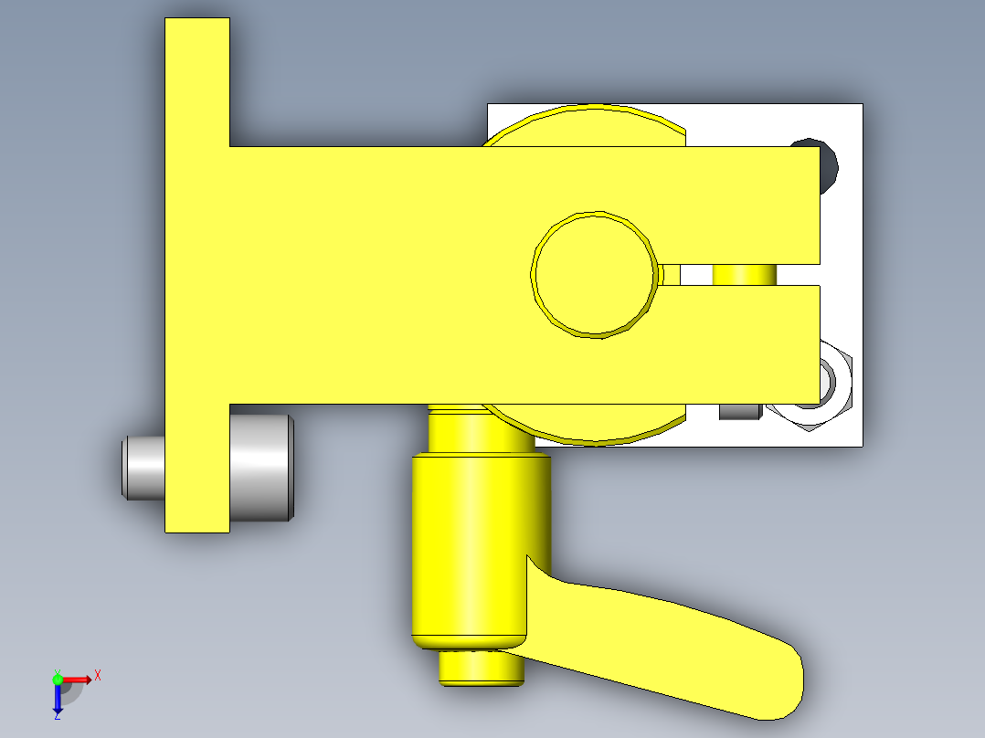 操作盘旋转机构俯视图