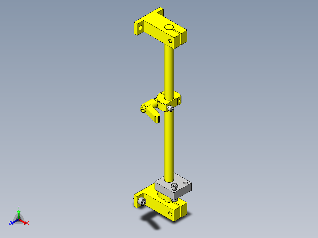 操作盘旋转机构正等轴测图