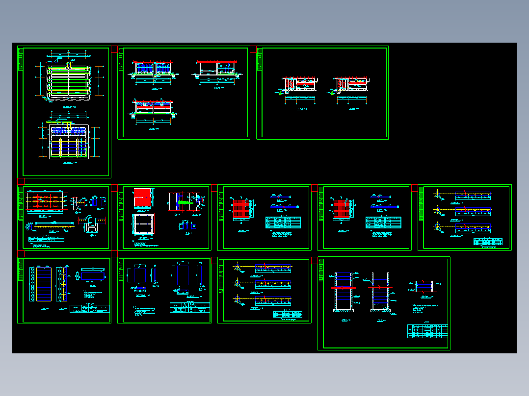 2万吨混凝沉淀池CAD图纸管式静态混合器往复隔板絮凝池斜管沉淀池