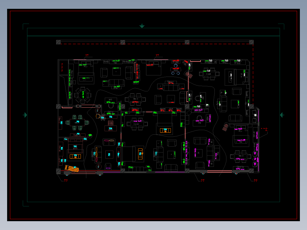 家具专卖店平面图