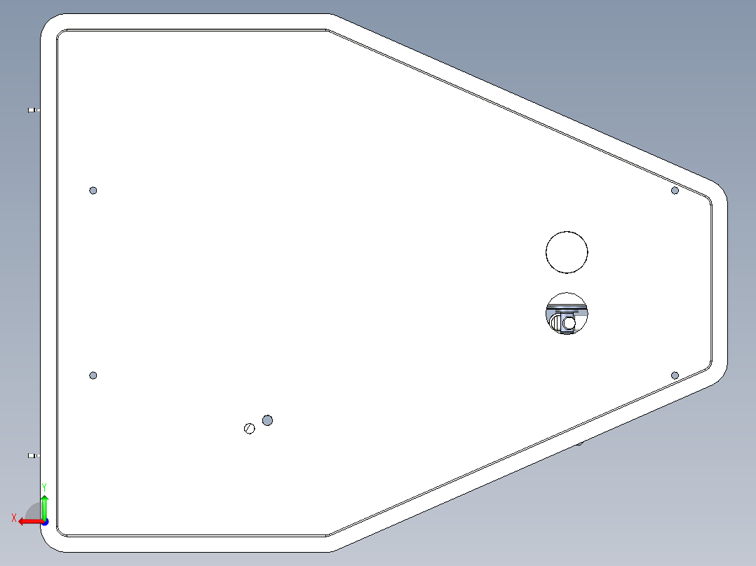 东风天龙车推力杆装配综合检具inventor后视图