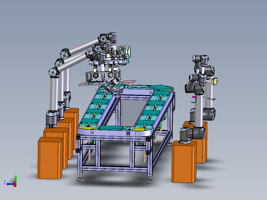 E059 全自动柔性环型组装生产线