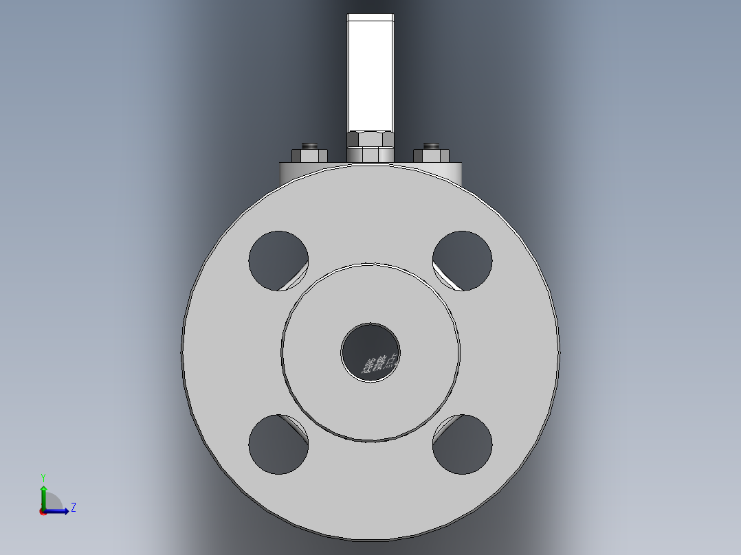 法兰球阀-316L DN15-DN200左视图