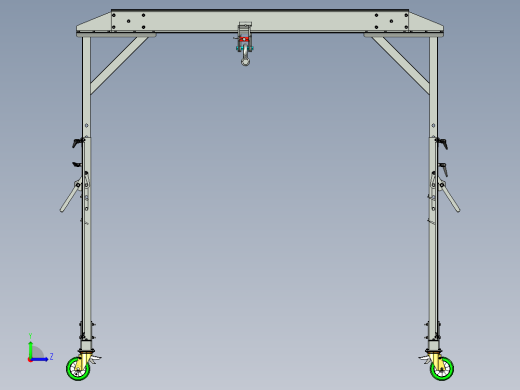 便携式龙门机架 2吨左视缩略图