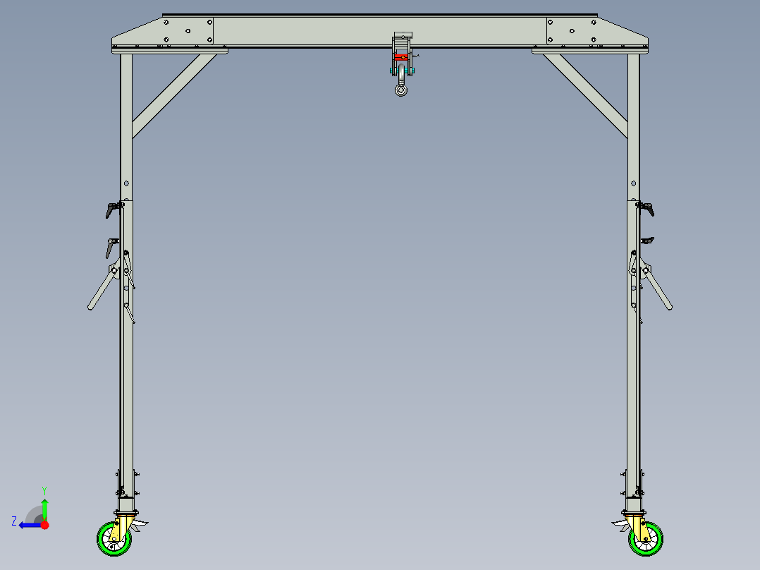 便携式龙门机架 2吨右视图