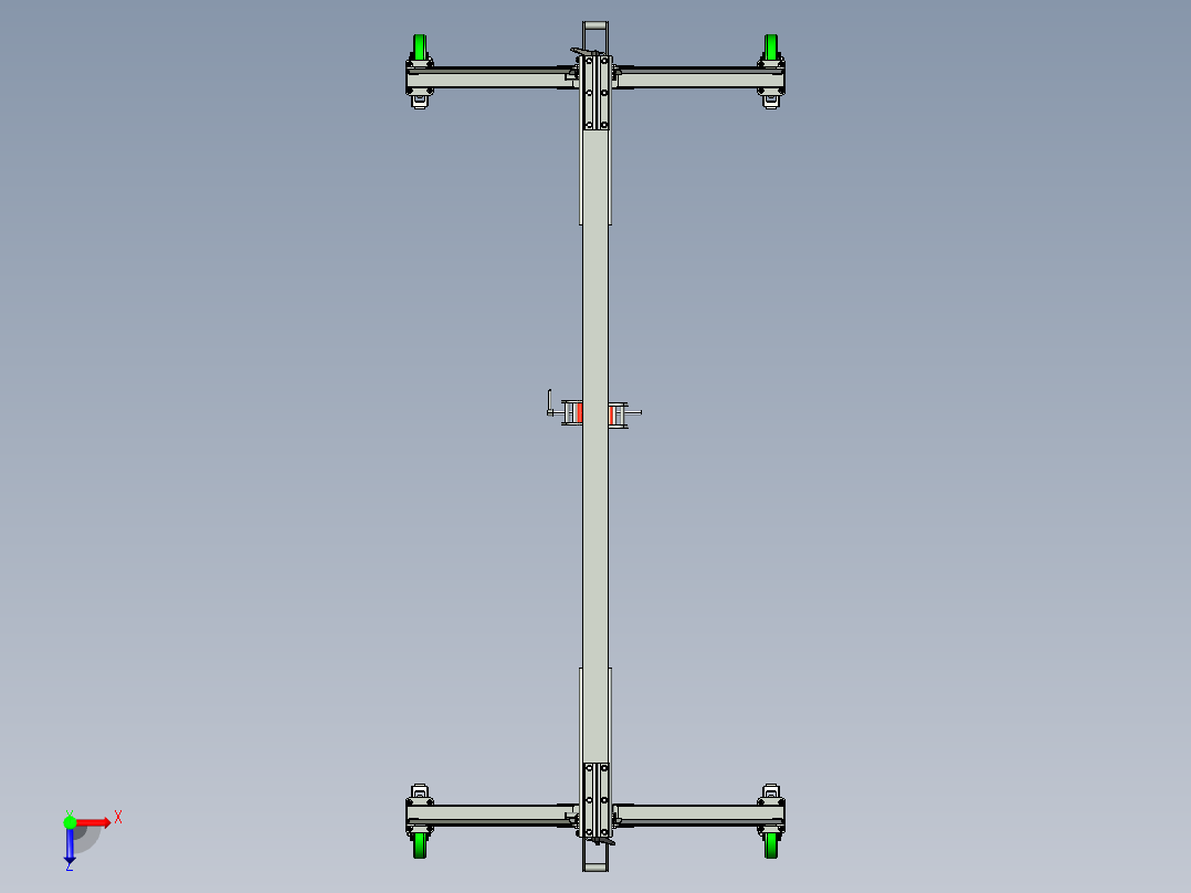 便携式龙门机架 2吨俯视图
