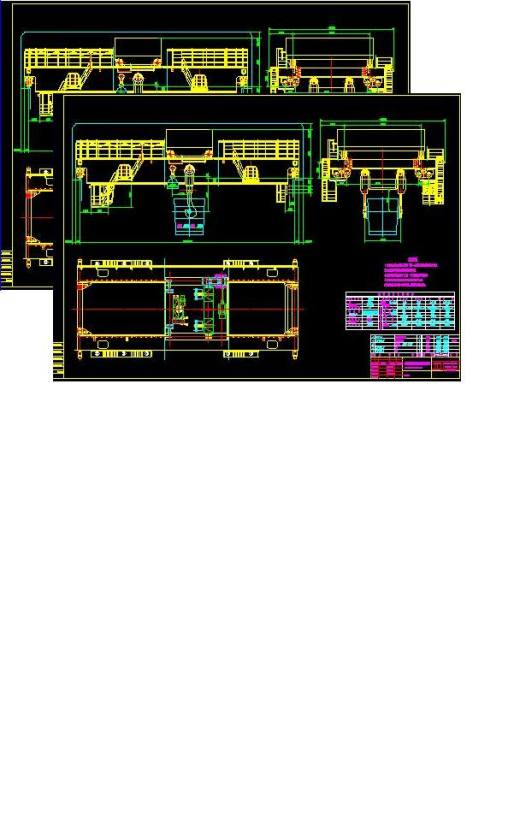75t吊钩桥式起重机总图缩略图