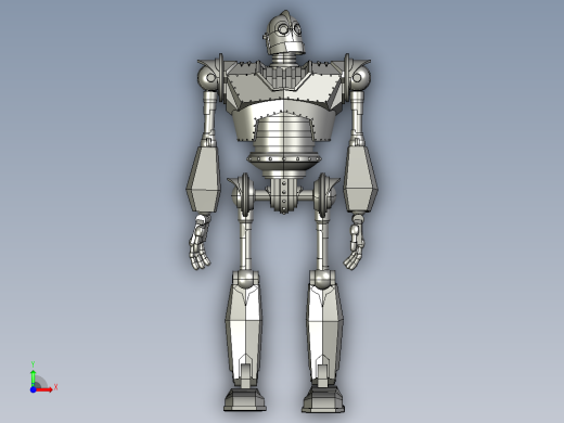 动画钢铁巨人手办玩具前视缩略图
