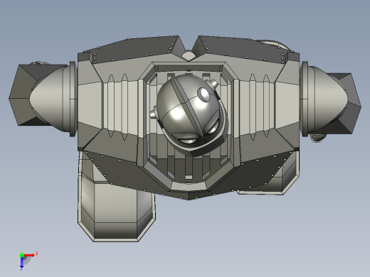 动画钢铁巨人手办玩具俯视缩略图