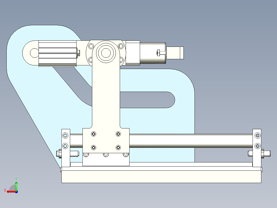 凸轮槽定位机构后视图