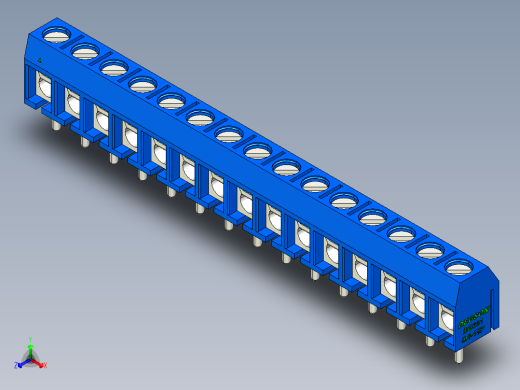 DEGSON DG301 系列 5.0mm 接线端子-DG301-5.0-15P-12-00AH