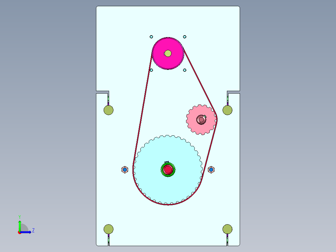 小型立式塑料硅胶注塑成型机左视图