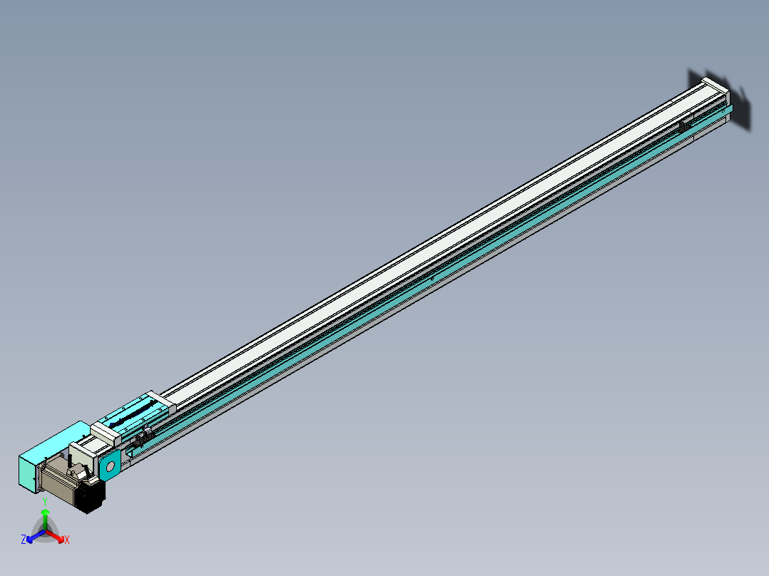 欧规系列-LB6A-L65-S1400-BR-ZP40-C3正等轴测图