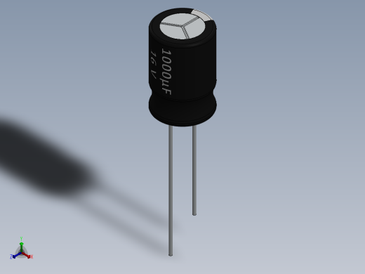 电容器 二极管 电阻器-Capacitor 1000uF-16V