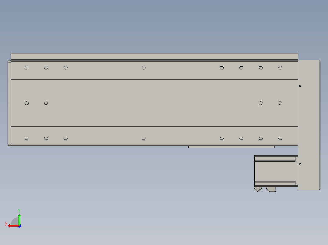 VF丝杆传动-一般环境VF22-S400-BL后视图