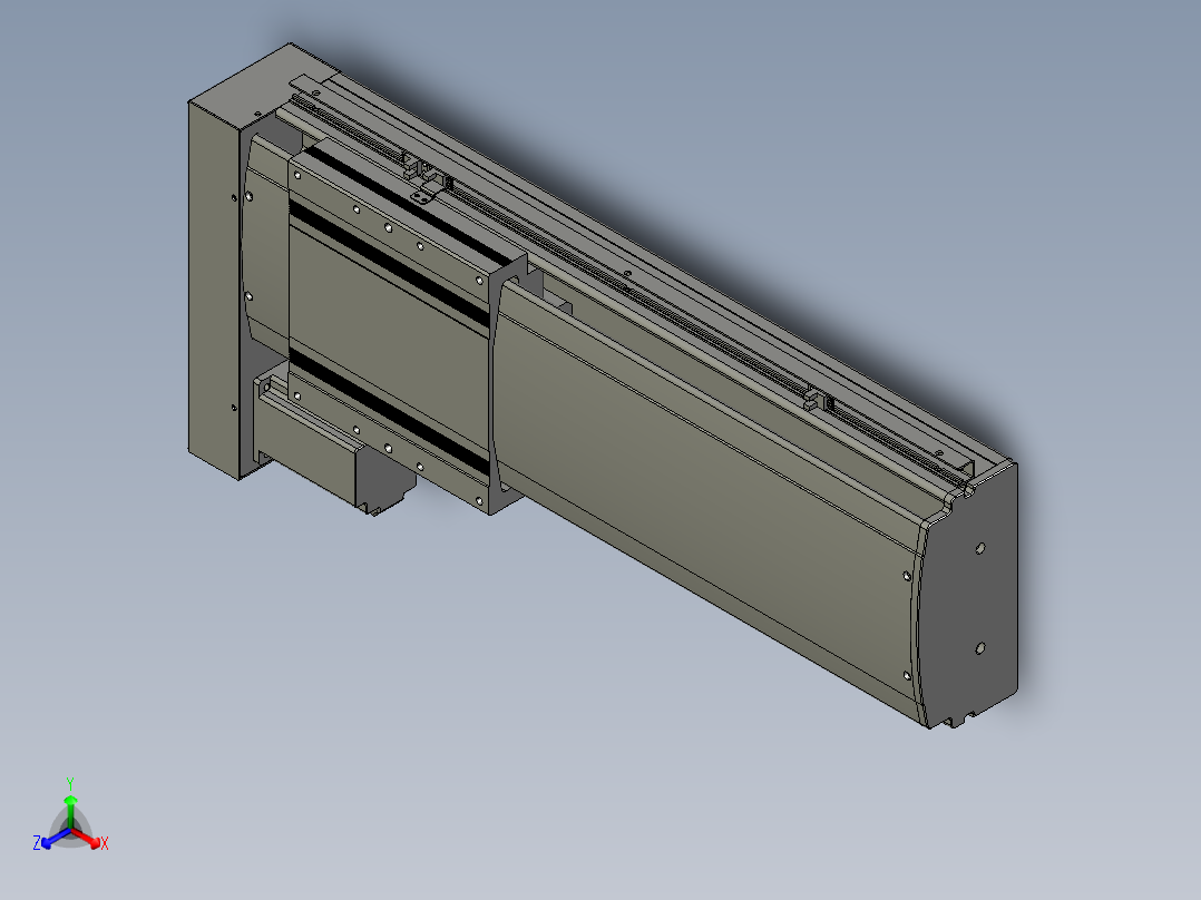 VF丝杆传动-一般环境VF22-S400-BL正等轴测图