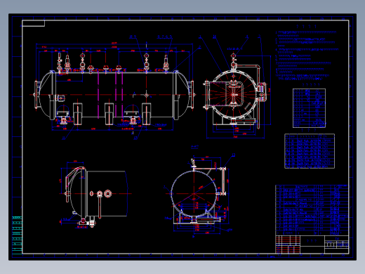 蒸压釜图纸
