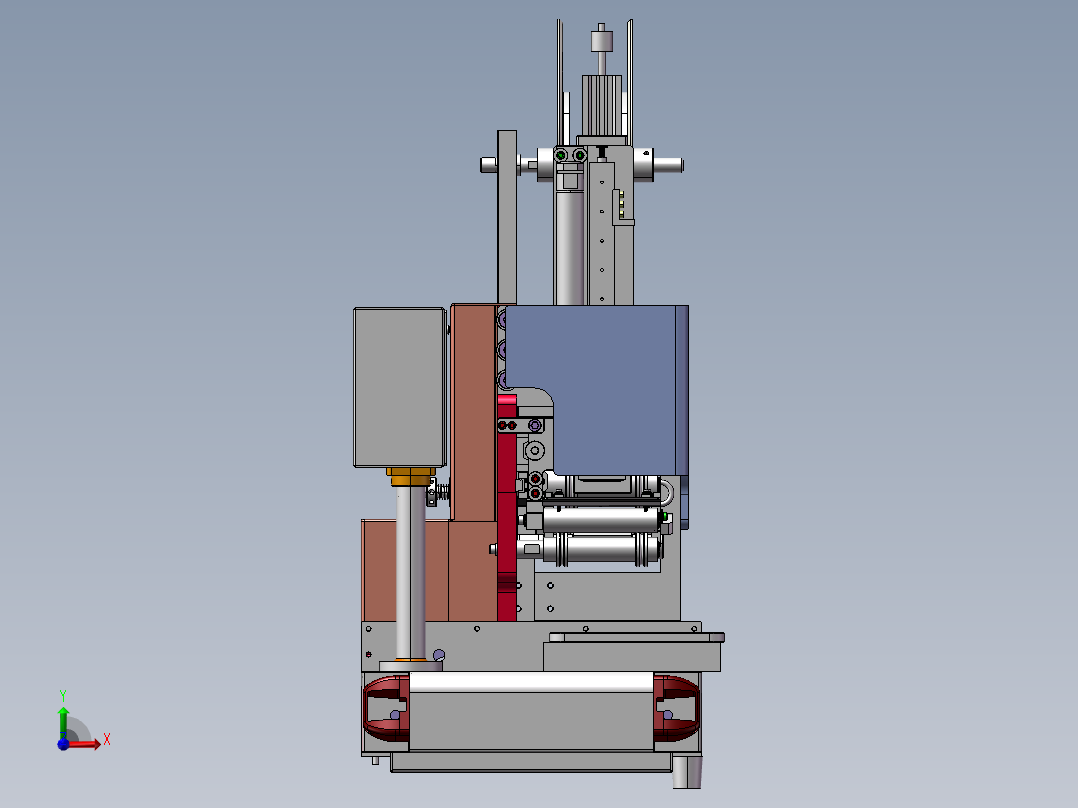 桌上型贴标机(成熟量产)前视图