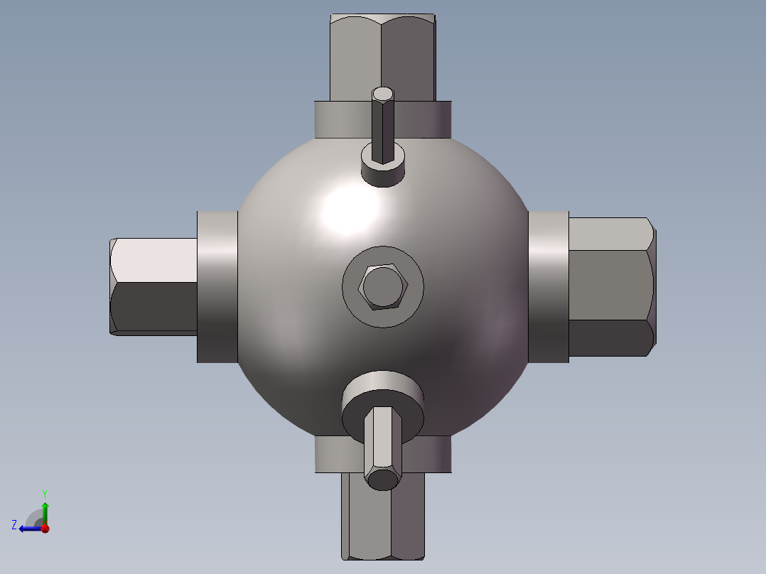 内外六角多用工具右视图