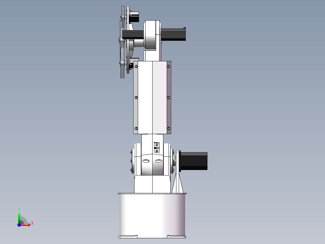 铸件打磨机械手设计含SW三维==1268484==390前视图