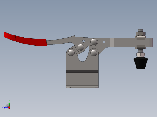 水平式快速夹具右视缩略图