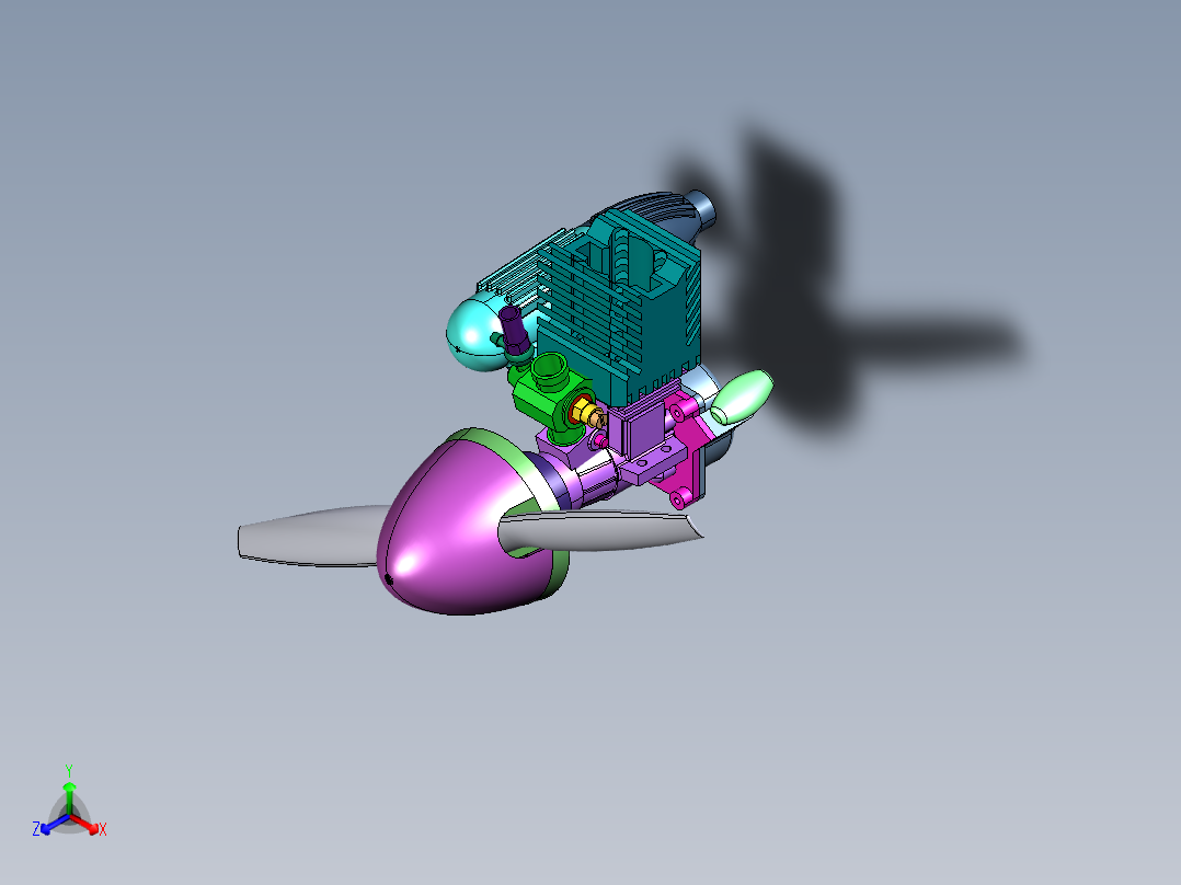 螺旋桨风扇飞机发动机