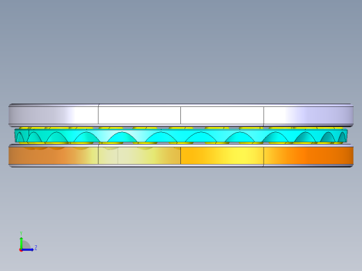 平面推力球轴承51118左视缩略图
