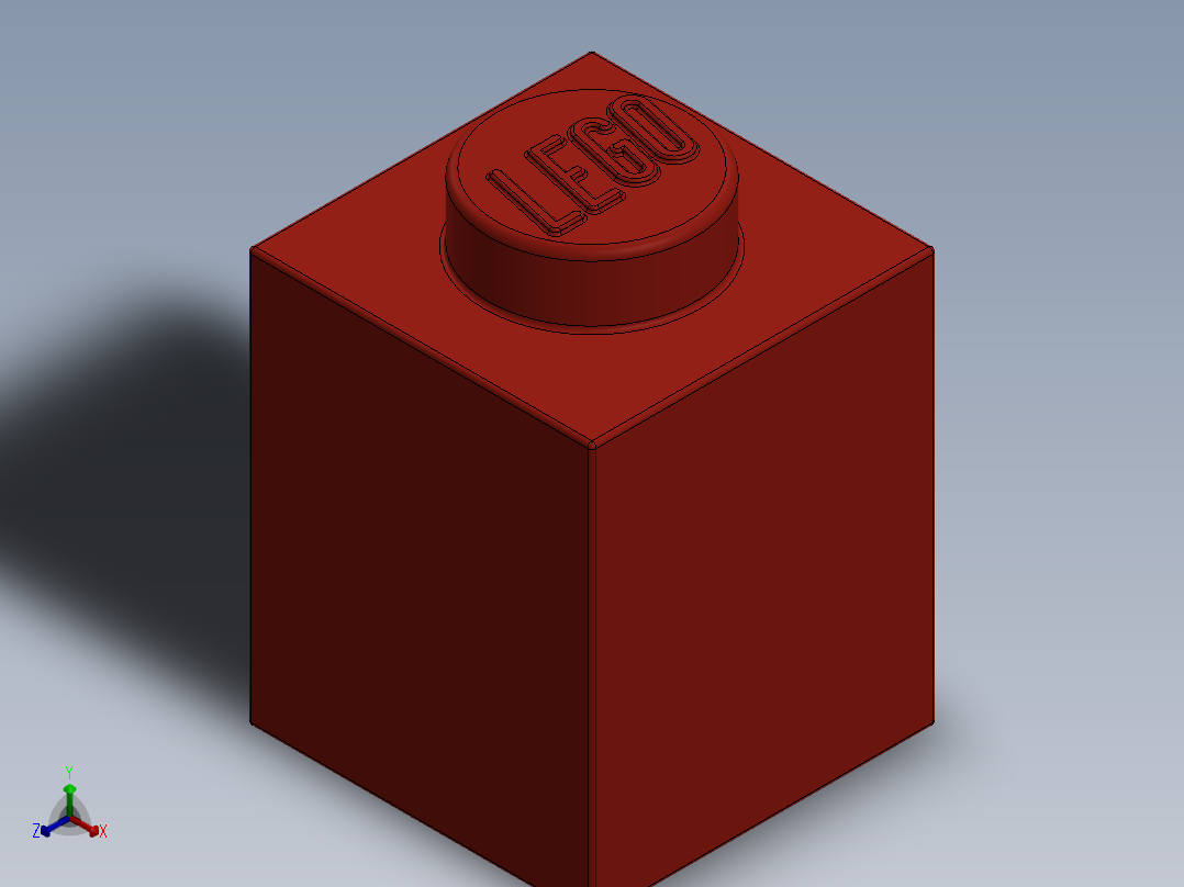 乐高套装 4421基本积木-300521 Bright Red Brick 1 x 1.SLDPRT